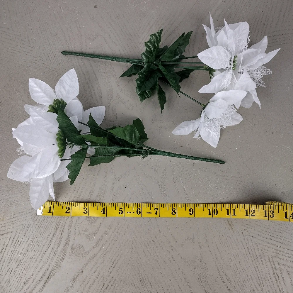 Elegant White Artificial Flower Bouquet